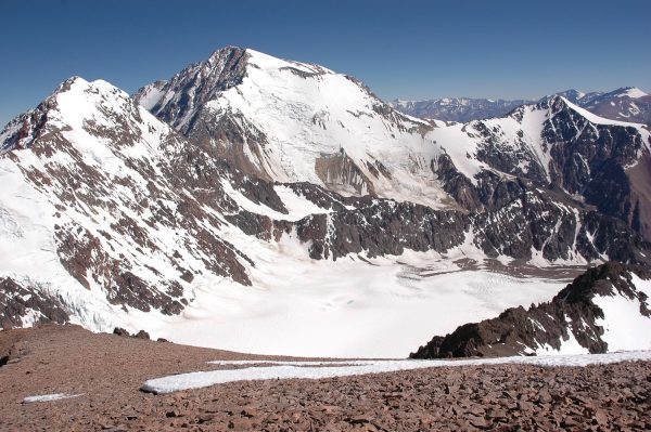 Pico Polaco, Centro Mercedario , derecha, cerro Negro